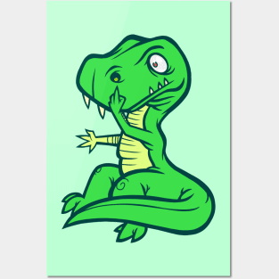 T-Rex Booger Posters and Art